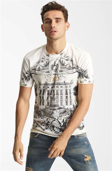 dolce gabbana leather shirt mens|dolce and gabbana graphic tees.